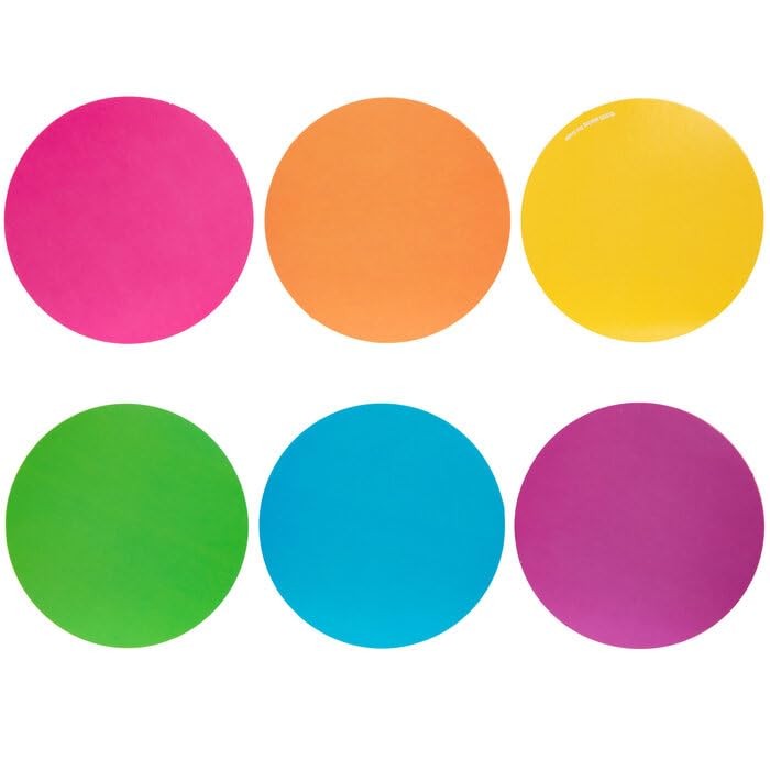 Colorful Circles Mini Print Paper Cutout Student Badge 3 Inches 36 PCS