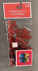 Target Hanging Foil Snowflake 8 Inch Diameter Multicolor New