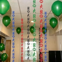 4Pcs World Soccer Hanging Garland Decor – Party Decorations, Global 2026 Soccer