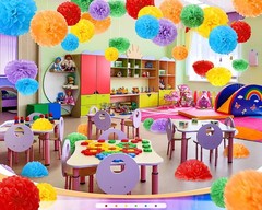48 PCS Tissue Paper Pom Poms 614 Inch Flowers Decor Wedding Birthday Rainbow