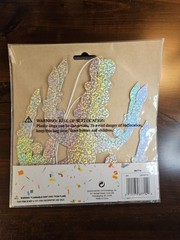 2x Foil Chandelier Decoration 7 Inch (ff3)