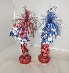 4th of July firework Foil Balloon Weight Birthday Party Supplies Patriotic Decor