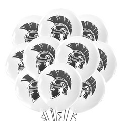 Spartan Balloons 12 Count Latex, Helmet Decorations, Rome Theme, Roman Party,…