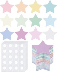 Star Paper Cutouts 2 Inch Assorted Pastel Colors Bulletin Board Decor 600 PCS