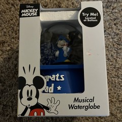 Mickey Graduation Water Globe