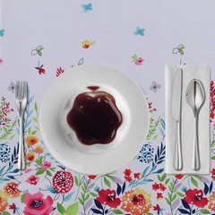 LUSHVIDA Easter Fabric Rectangle Table Cloth 60 x 84 Inch Polyester Easter Fl…
