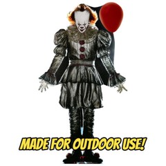 PENNYWISE THE DANCING CLOWN «It» Plastic OUTDOOR YARD DECOR Standee Standup