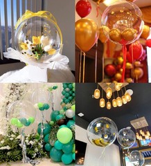 20 Clear Bobo Balloons – 10 Pack Transparent Bubble Balloons for Events
