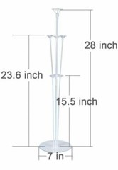 2 PACK 28 inches Tall Balloon Stands Table Centerpiece Balloon Party Decoration