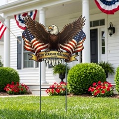 Vibrant 25.1″ Eagle Decor – Perfect for Americana and 4th of July Celebrations