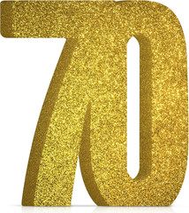 70Th Birthday Decorations for Men and Women,70Th Anniversary Decorations,Gold Gl