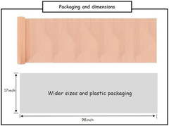 Crepe Paper Roll 8.2Ft Long 17 Inch Wide for Wedding Ceremony Various Large Fest