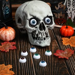 8 Hollow Scary Props Custom Halloween Half Round Eyeballs Child