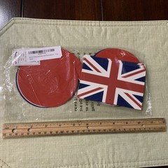 British Flag Hanging Whirl Decorations 12 Pack 17.5″ & 31″ Party Decoration