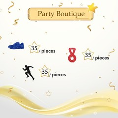 100pcs Runner Confetti, Blue Glitter Sport Themed Table Confetti for Running …