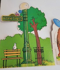 Vintage Sesame Street Centerpiece Designware 14 1/4 inches Tall 1980 Muppets