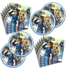 40Pcs Zelda Party 20 7in. Plates & 20 Napkins