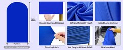 Blue Arch Cover 7.2 ft (No Arch Backdrop Stand), Spandex Wedding Balloon