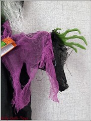 Animated Witch Hanging Halloween Decoration Light Up Sound Movement Moving Arms