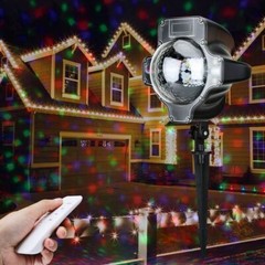 Snowfall LED Red Blue Green Projector Light Timer Christmas Lights Decorations