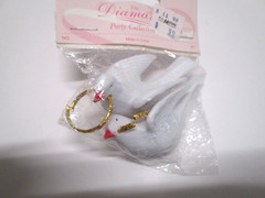 3 VINTAGE A.C. MOORE DIAMANTE PARTY COLLECTION WEDDING FAVORS DECORATIONS #W1