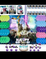 Godzilla x Kong Birthday Party Decorations Supplies 163 pcs