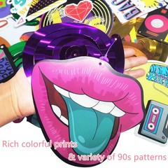 30 pcs 90s Party Decorations Hanging Swirls for Adults Back to 1990’s Party D…