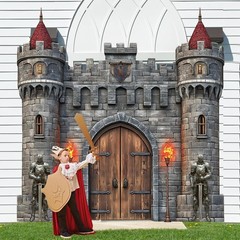 Colorful Medieval Castle Door Covers – Perfect for Birthday & Halloween