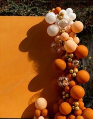 147 Pcs Orange Balloon Different Sizes 18 12 10 5 Inch Fall Balloons Arch Ygju