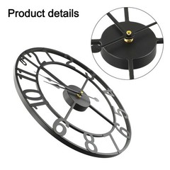 Sleek Metal For outdoor Wall Clock Classic Design Perfect for Any Space