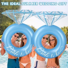 Bride Diamond Ring Pool Float Bachelorette Party Decoration Inflatable Engage…
