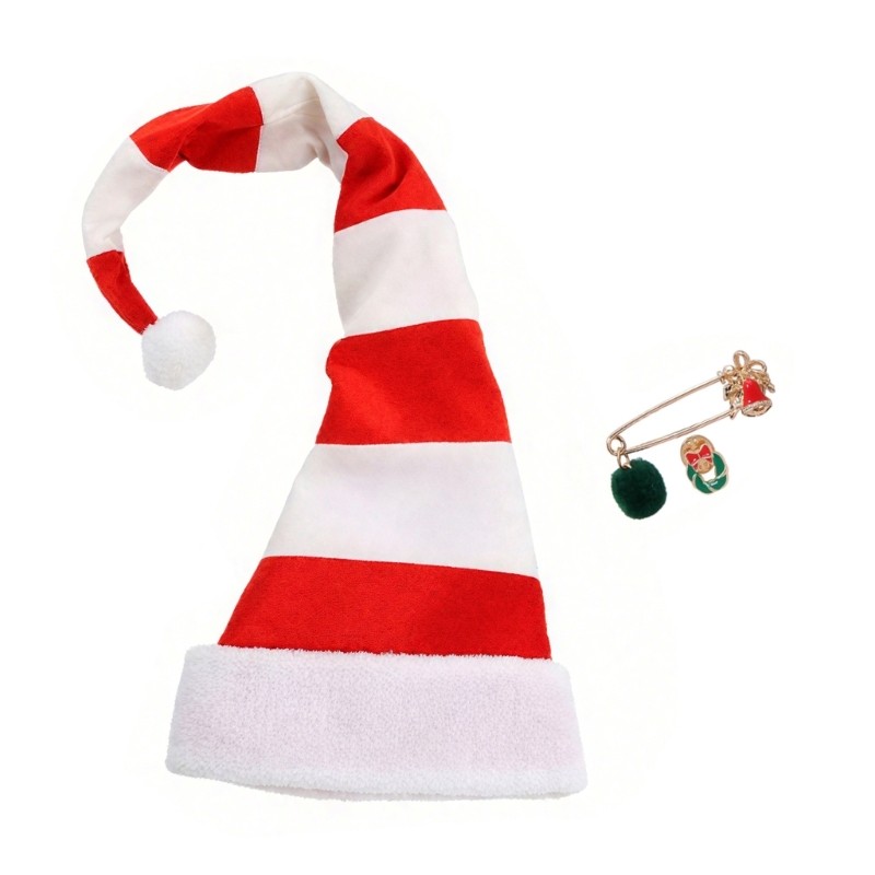 Funny Long Santa Hat Comical Christmas Party Costume Accessory for Adults Kids