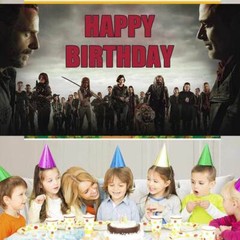 The Walking Dead Birthday Backdrop Banner Background Vinyl Party Decor 5x3ft