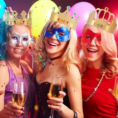 Paper Princess Prince Crowns for Kids Birthday Party Hats Gold for Boys Girls…