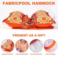 2 Packs Pool Hammock Floats for Adults Iflatable Pool Chair Floats 4-in-1 Mul…