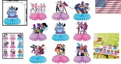 K Pop Demon Party Decorations Honeycomb Centerpieces 9pcs for Birthday Celebr…
