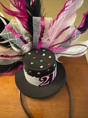 Happy 21st Birthday Head Band Party Celebration Birthday Hat