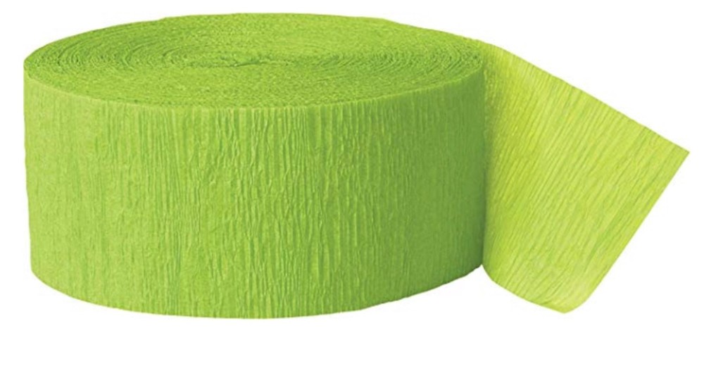 Orange/Green/Red/Blue 4 Rolls Bundle Party Streamer 1.75in x150 ft