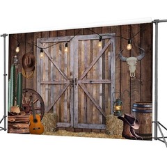 CYLYH 10x10ft Western Cowboy Backdrop Western Party Supplies Decorations Wild…