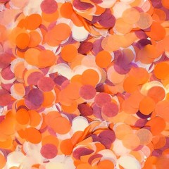Maroon Orange Pumpkin Confetti for Fall Birthday Graduation Table Decor