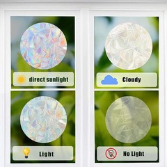 GORGECRAFT 6×7 Inch Leaf Window Clings Static Rainbow Stickers