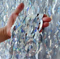 Wavy Foil Backdrop Fringe Tinsel Shimmer Curtain Door Wedding Birthday Party