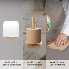 Restaurantware Paper Towel Roll 600′ x 8″ 1 Ply Universal Dispenser 2″ Core H…