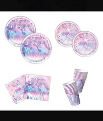 K-Style, KPOP Hunters Birthday Party Supplies Set, decorations – over 140pcs