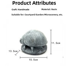 Energy Efficient Solar LED For BEETLE Statue Gray Resin Garden Decoration