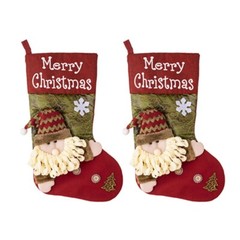 Candy Bag Christmas Socks Hanging Pendant Decorations 2024 New Year Gift Pouch