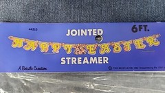 «Happy Easter» 6 Foot Jointed Streamer Beistle Collection NEW Vintage 1982 u-3E