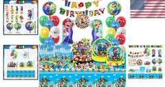 Birthday Party Supplies Set Includes Balloons Plates Cups Decorations Banner