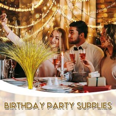 4 Pcs Plastic Metallic Spray Centerpieces for Table Decorations for Celebrati…