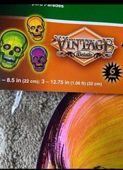 Beistle Vintage Halloween Nite-Glo Skull Cutouts – Party Supply Decoration